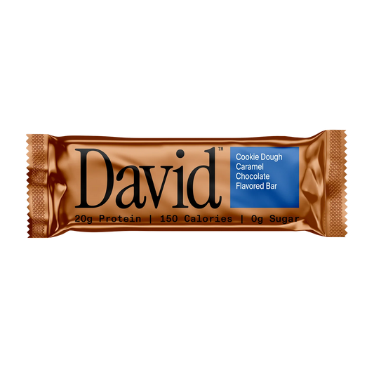 DAVID PROTEIN BRONZE COOKIE DOUGH CARAMEL CHOCOLATE
