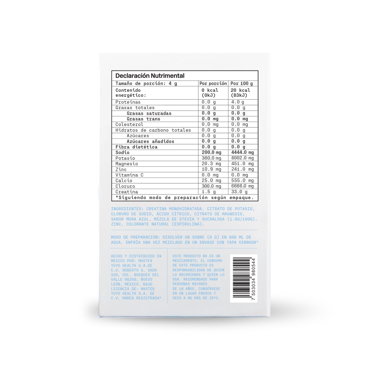 YUYO MIX DE ELECTROLITOS-CAJA C/10 SOBRES
