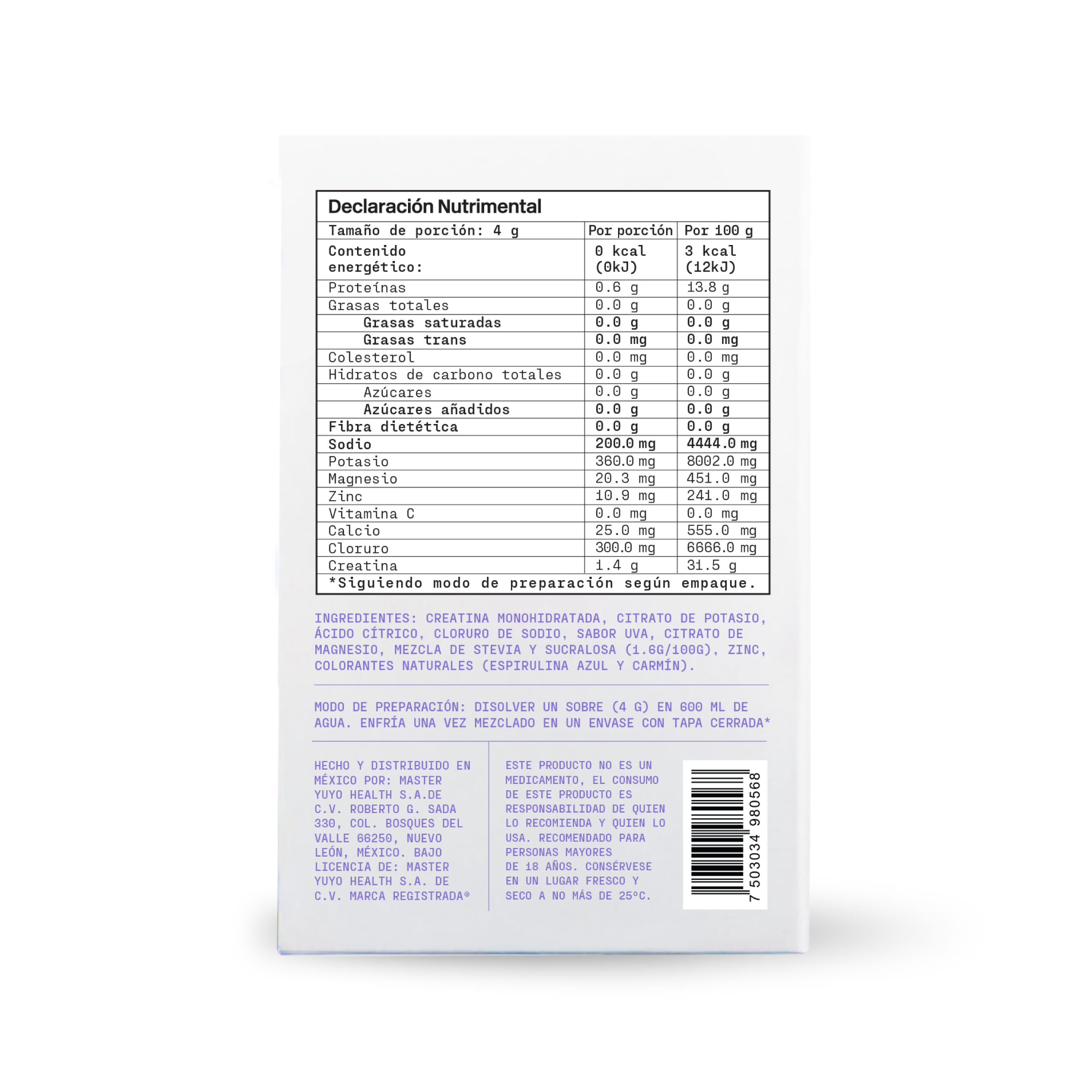 YUYO MIX DE ELECTROLITOS-CAJA C/10 SOBRES