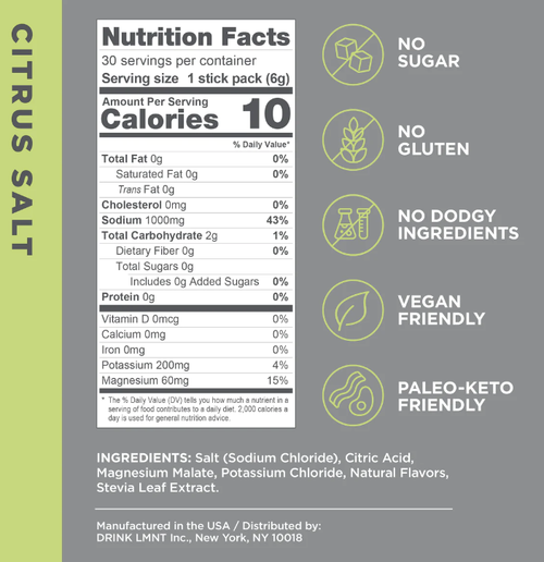 LMNT ELECTROLYTE DRINK MIX